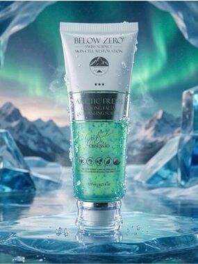 Below Zero Arctic Fresh Cooling Facial Cleansing Scrub ~ Retail $150